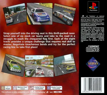 Stock Car Racer (EU) box cover back